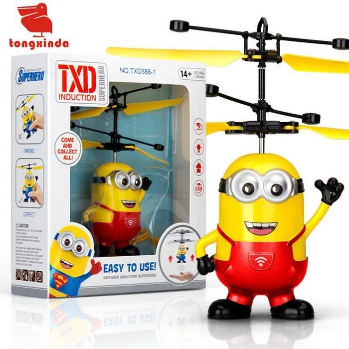 Dhl RC Helicopter Drone Kids Toys Flying Ball Aircraft LED clignotant Light Up Induction Capteur électrique pour enfants9972359