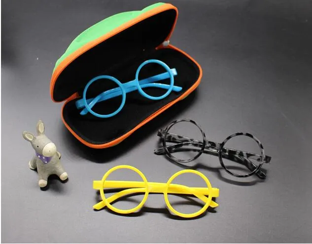 아기 안경 귀여운 만화 자동차 선글라스 상자 자식 편지지 상자 지퍼 안경 상자.