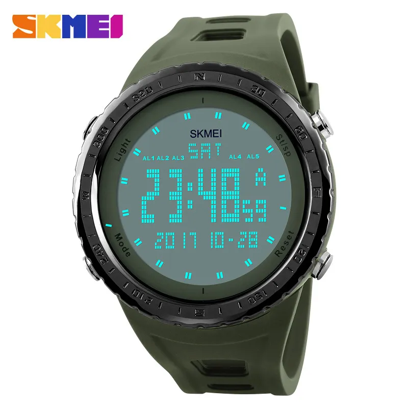 Montres militaires hommes mode Sport montre SKMEI 1246 marque LED numérique 50 M étanche robe de bain Sport en plein air montre-bracelet