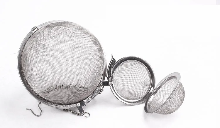 Rostfritt stål Mesh Tea Balls 5cm Tea Infuser Strains Filters Intervall diffusor för te Kök Matsal Bar Verktyg WX9-378