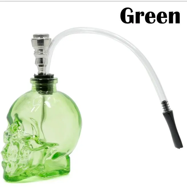 Skull Glass Hookah Style Pipe.