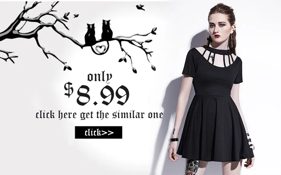 black gothic dress