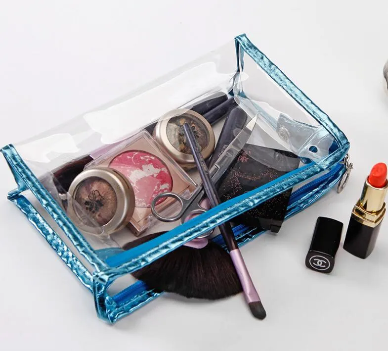 Transparent makeup pouch sale