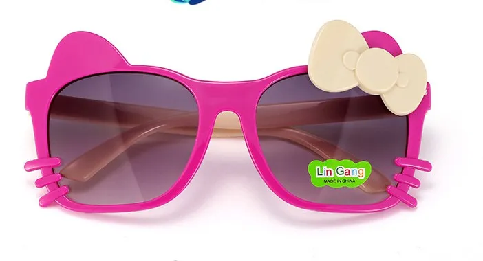 Enfants filles garçons lunettes de soleil enfants plage fournitures UV lunettes de protection bébé mode mignon arc chat parasols lunettes