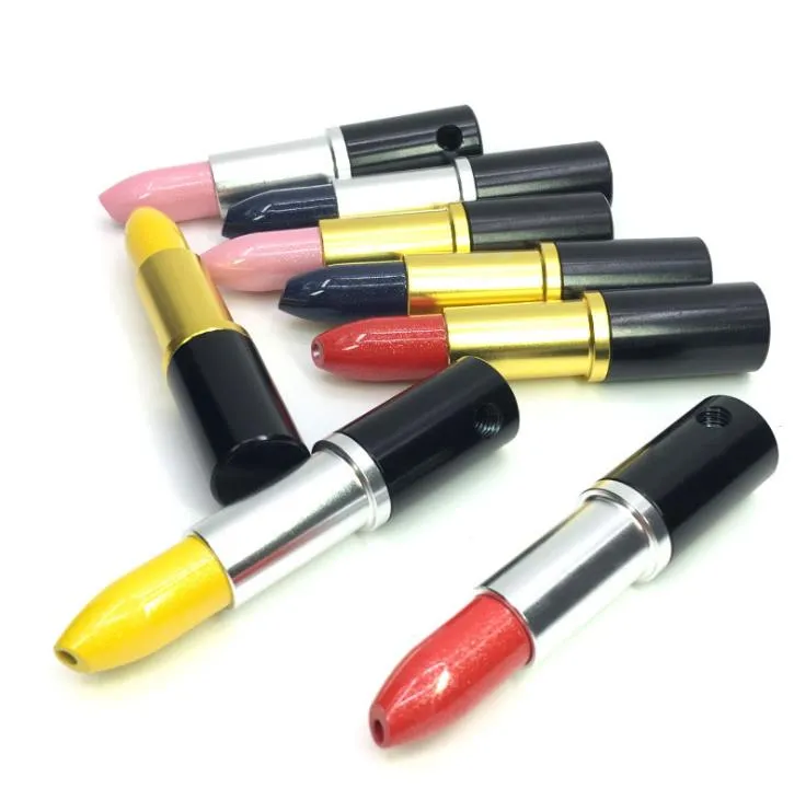 Tuyau de rouge à lèvres en aluminium et métal de couleur