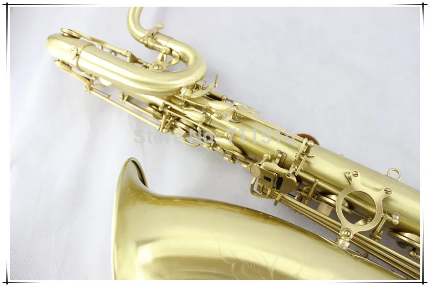 New Arrival MARGEWATE Baritone Saxophone Brass Body Matte Gold Plated Surface High Quality Musical Instrument With Case Mouthpiece