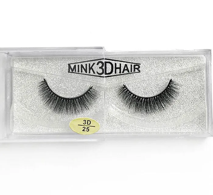 Venda quente Real Siberian 3D Mink Tira Cílios Falsos Cílios Individuais Longo Mink Lash frete grátis