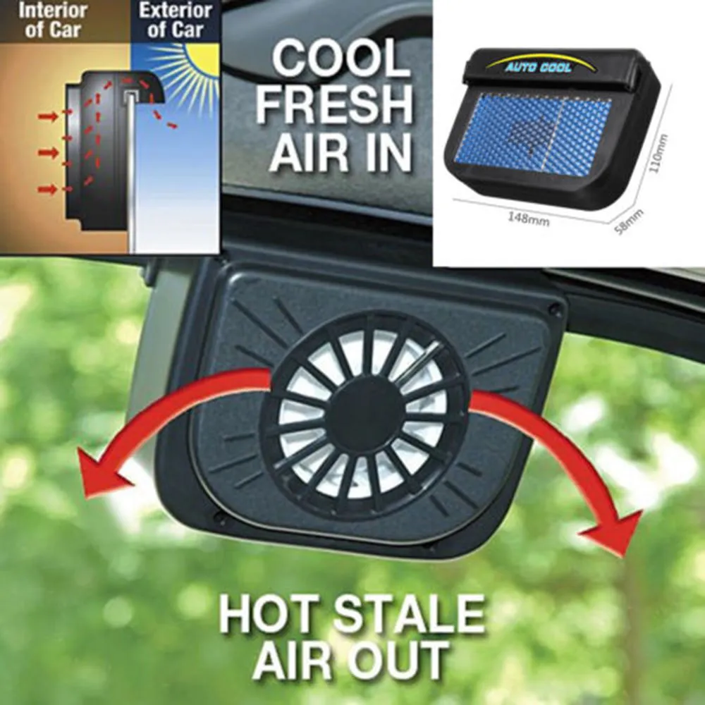 2024 Solar Powered Windshield Auto Vent Cooling Fan Cooler Radiator For Car Window From Jihua company 8.04 DHgate.Com