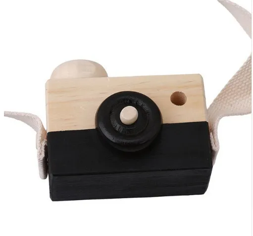 Baby Wooden Simulation Camera Kids cool travel Mini toys 2018 cute Safe Birthday Gift Cartoon Accessories Children Room C3703