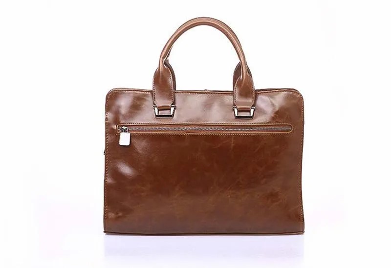 Business Briefcase Leather Men Bag Computer Laptop Handbag Man Shoulder Bag Messenger Bags Mens Travel Bags Black Brown