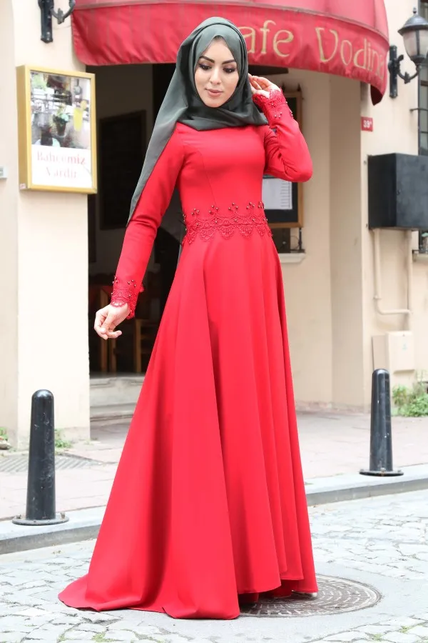 Beige Color Turkish Muslim Abaya Design Dress WITH Free Gift Necklace | eBay
