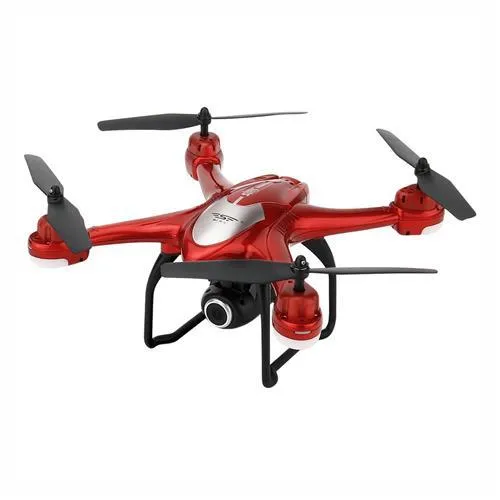 Drone SJRC S30W WIFI FPV avec caméra HD 720P Double GPS Suivez-moi Mode RTF - Rouge