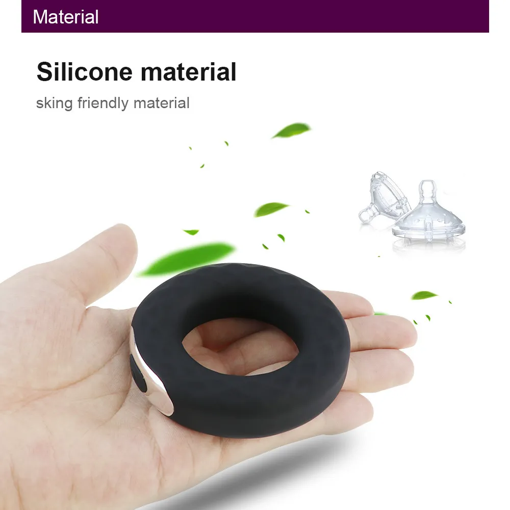 Male Silicone Penis Ring Wireless Ultra Soft CockRing 10 Vibration for  Erection Enhancing Time Delay Ejaculation Sex Toy for Men - AliExpress