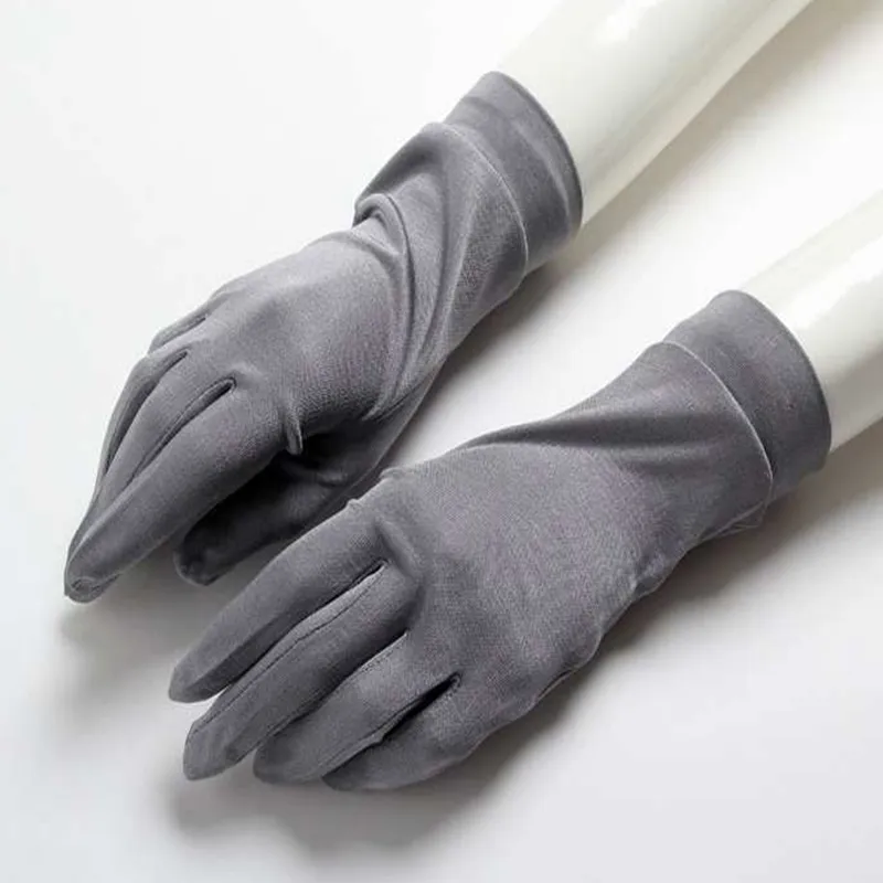 Gants Antidérapants En Soie Glacée 1 Paire Respirants