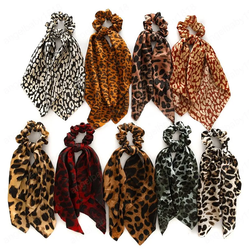 Scrunchies elastici da donna di moda Fasce per capelli Fiocco Porta coda di cavallo Cravatta per capelli Anello di corda Fasce per capelli da donna Accessori per copricapo