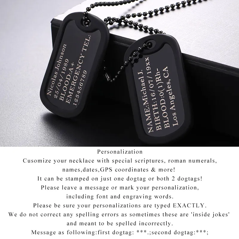 Personalized Dog Tags For Men