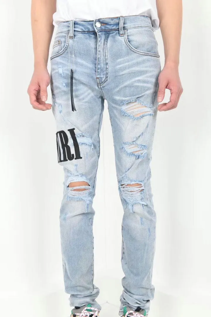 2020 Amir Wholesale White Pants Jeanes Designer Pants Straight Off ...