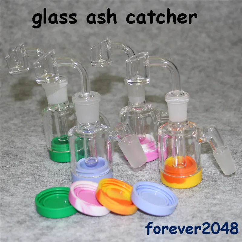 Hookah Ash Catcher Bowls With Female Male 14mm 18mm Joint Bubbler Glass Perc Ashcatcher bong ashcatchers Silicone Container