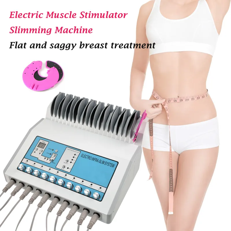 Melhor perda de qualidade Peso Ems estimulador muscular Electrostimulation Máquina / Russo Waves Ems elétrica estimulador muscular emagrecimento Spa Máquina