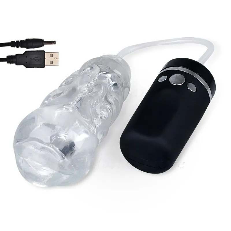 USB-Rechargeable-Strong-Suck-Machine-Oral-Sex-Male-Masturbator-Cup-Electric-Blowjob-Vibrating-Pocket-Pussy-Sex