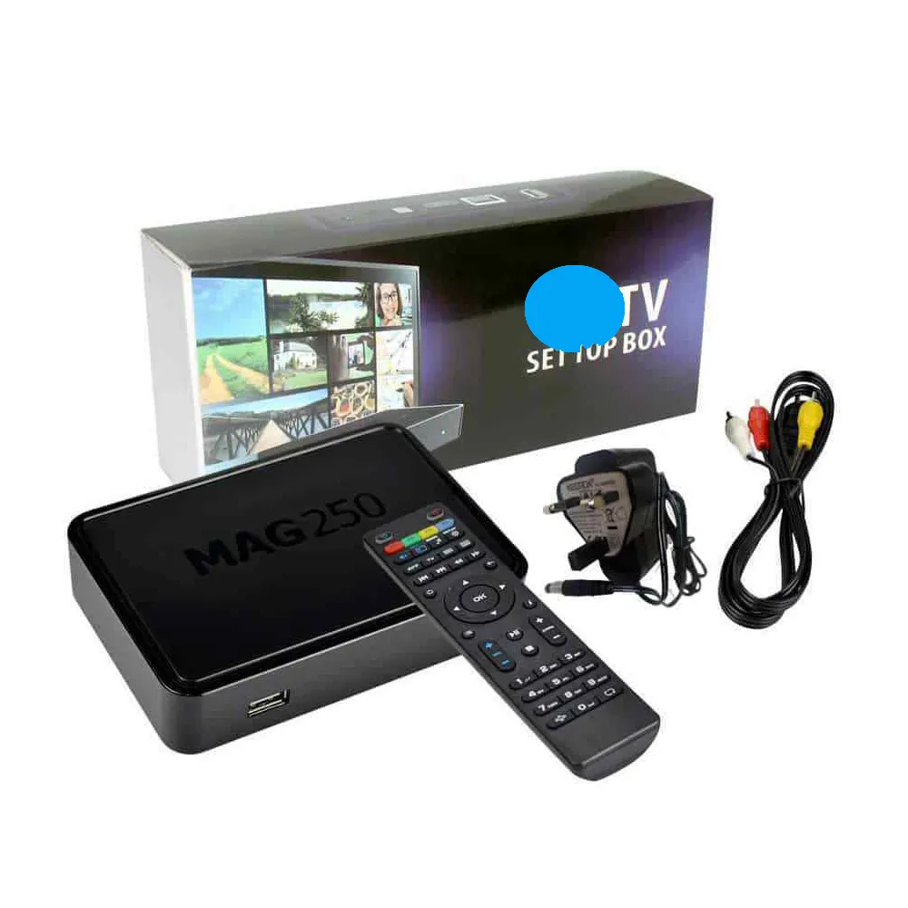 NOUVEAU TV BOX MAG250W1 Décodeur Linux MAG 250 avec WiFi intégré WLAN HEVC H.265 Smart Media Player MAG250 Identique à MAG322 MAG322W1