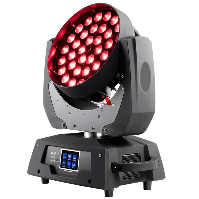 Livraison gratuite haute qualité 36x18 W RGBWA UV 6 en 1 LED ZOOM lumière de lavage à tête mobile