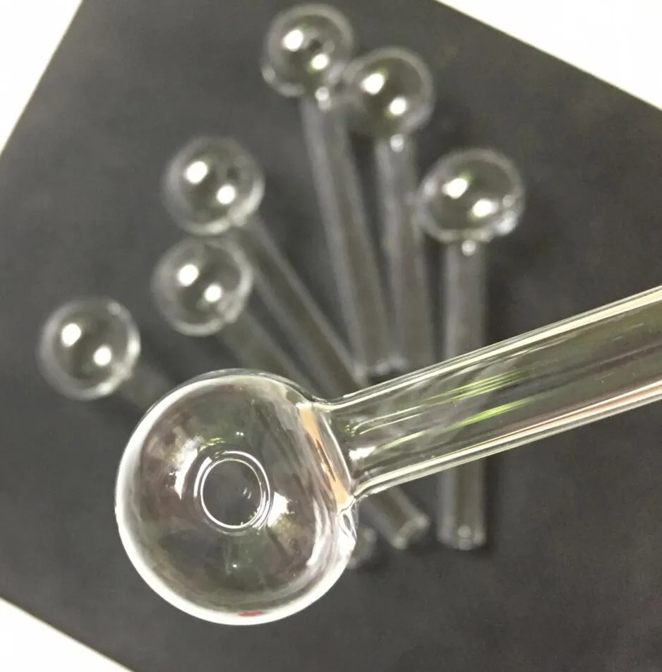 2016 SUper Pyrex Glass Oil Burner Pipe Clear Glass Oil Burner Tube Oil Nail Thick Clear Glass
