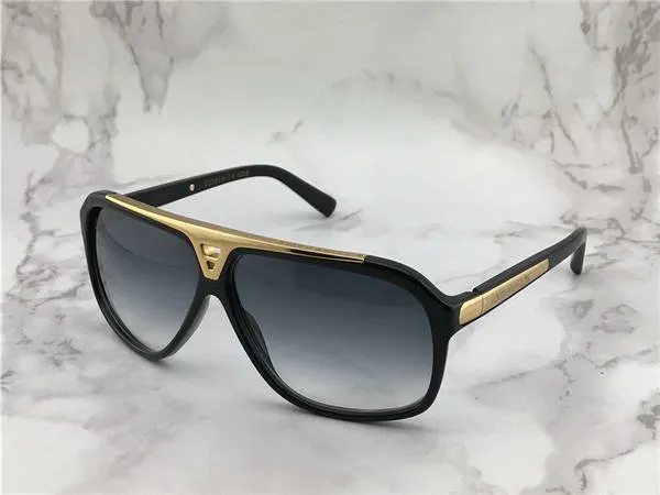 Luxury-Evidence Occhiali da sole Z0350W Black Gold/Grey Shades Sonnenbrile des lunettes de soleil occhiali da sole firmati di lusso Occhiali Nuovo con scatola