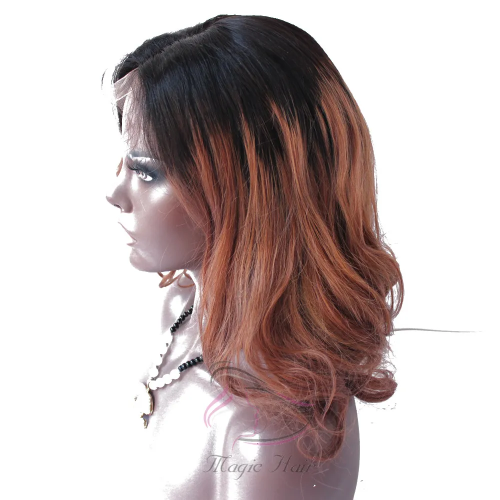 Ombre Hair Wig: Dark Auburn Brown Wavy Brazilian Human Hair 4x4 Lace  Closure Wig, 8 26 Inch Lengths From Wigs8, $172.86 | DHgate.Com, image size:1000x1000