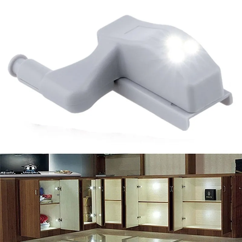 Cerniera per armadio a LED Lampada con sensore a LED Lampada per armadio Luce notturna Lampadina per porta dell'armadio Lampada da cucina Forniture per la cucina di casa