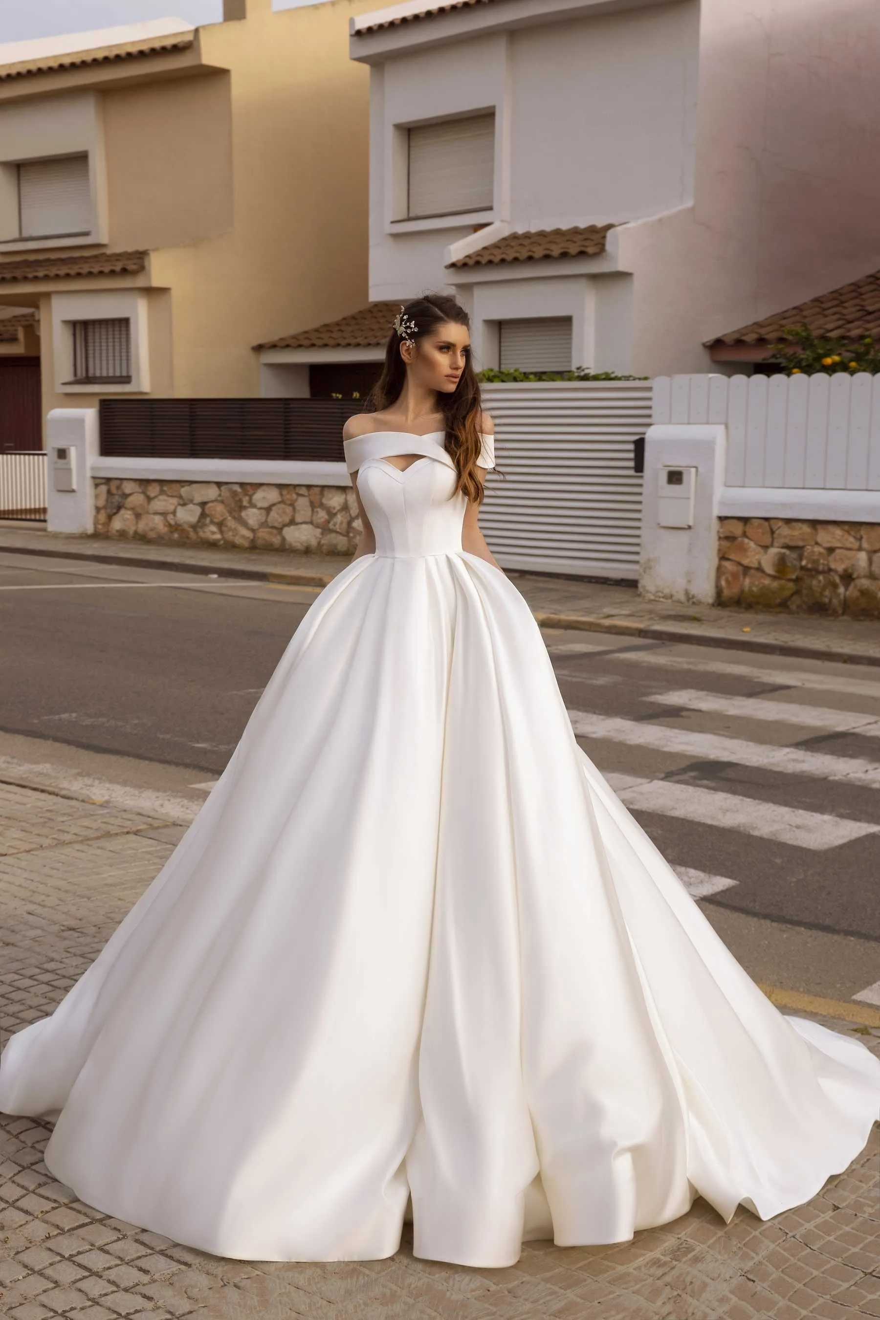 Affordable Classic Satin Bridal Gowns & Wedding Dresses - June Bridals