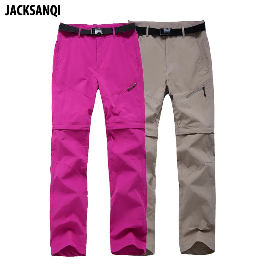 JACKSANQI Women's Quick Dry Removable Hiking Pants: Spring/Summer Outdoor  Sport Trousers Fishing Shorts (Model RA067)