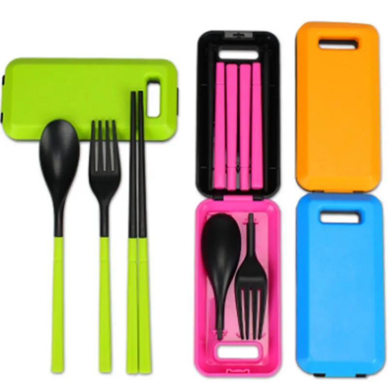 Set Posate Da Campeggio 4 In 1 In Acciaio Inox Con Coltello, Forchetta, Cucchiaio, Apriscatole E Custodia - 4