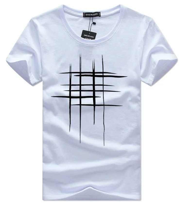 Męskie markowe koszulki z krótkim rękawem ubrania letnie proste ubrania uliczne moda męska bawełniana koszulka sportowa Casual męska koszulka T-shirt biały czarny plus rozmiar 5XL