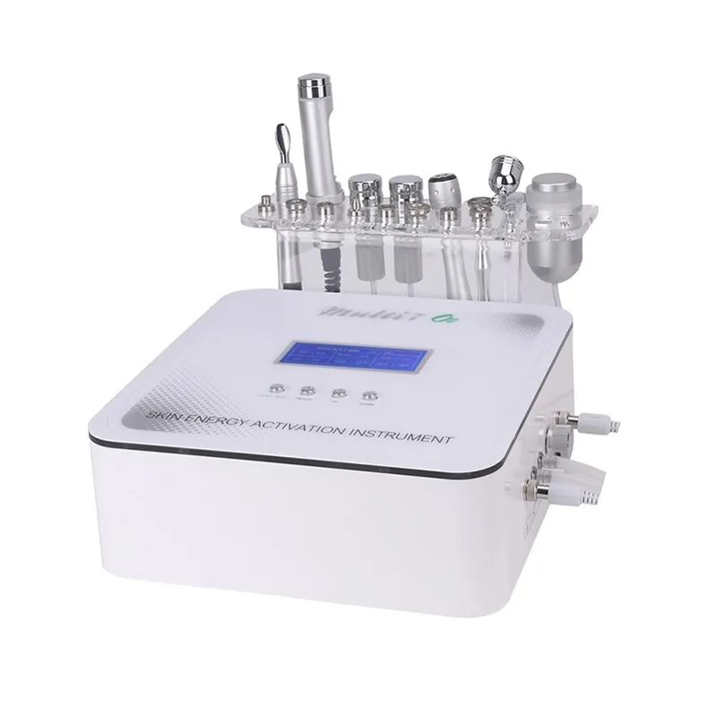 SALÃO PROFISSIONAL UTILIZAR FACIAL RF Refrigeração Dermaabrasão Dispositivo de Mesoterapia Micro Corrente Máquina Facial