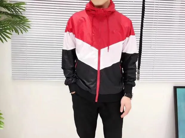 Fashion-Designer Jacket Fashion Mens Jacket Coat Mens Hoodie Casual Active Outdoor Black Red Windbreak Clothing S-2XL