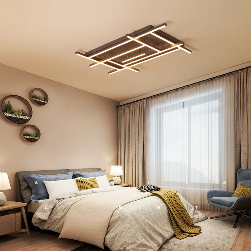 LED Deckenleuchte Nordic Minimalistische Moderne Deckenleuchten  Schlafzimmer Wohnzimmer Geometrie Aluminium Restaurant Kaffee RC Dimmbare  Pendelleuchten Von 115,47 €