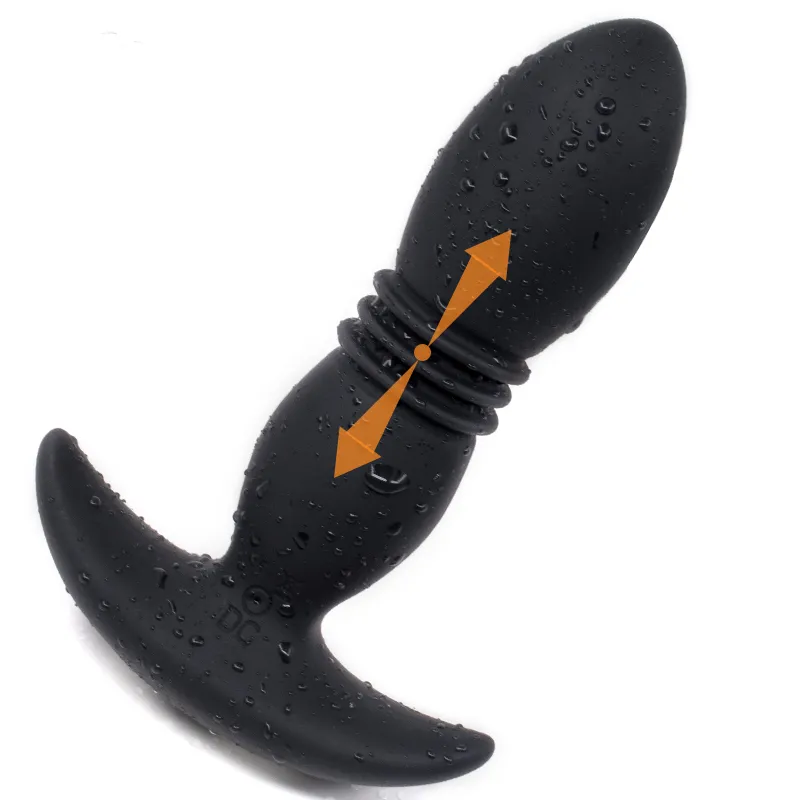 Spina anale per adulti Spinta anale Vibratore a distanza Su Giù Massaggio alla prostata Giocattoli del sesso per Masturbatore Intimo Goo_voghion.com