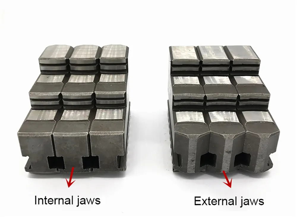 Torno Chuck saboreando K12-125 Acessórios de máquina Jaws internos com mandíbulas externas