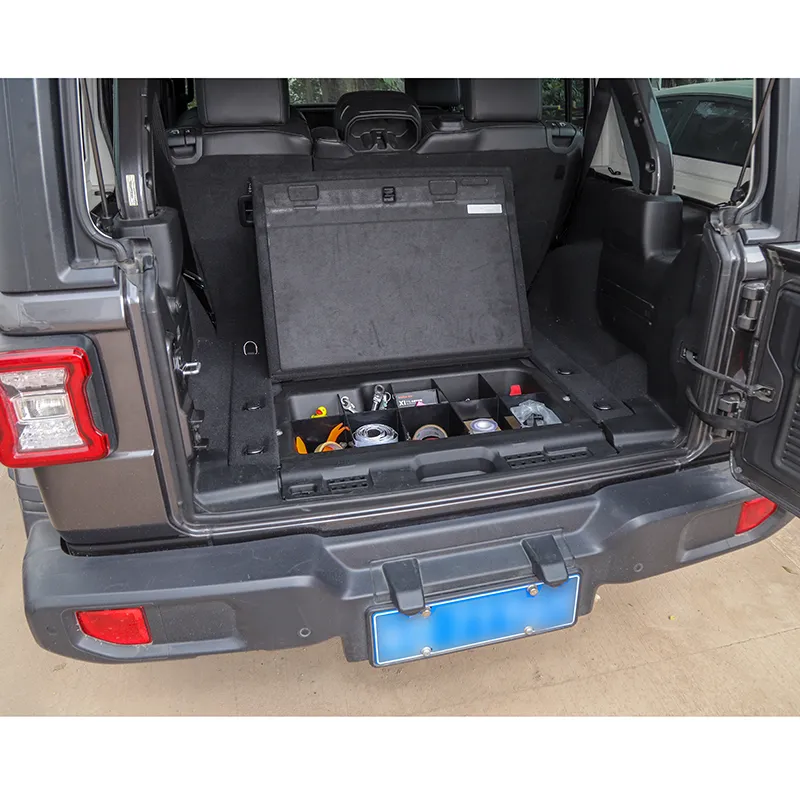 Organisateurs De Coffre Pour Puits De Roue Jeep Wrangler JL/JLU 2018-2021 - Paire Gauche/droite, Rangement Supplémentaire