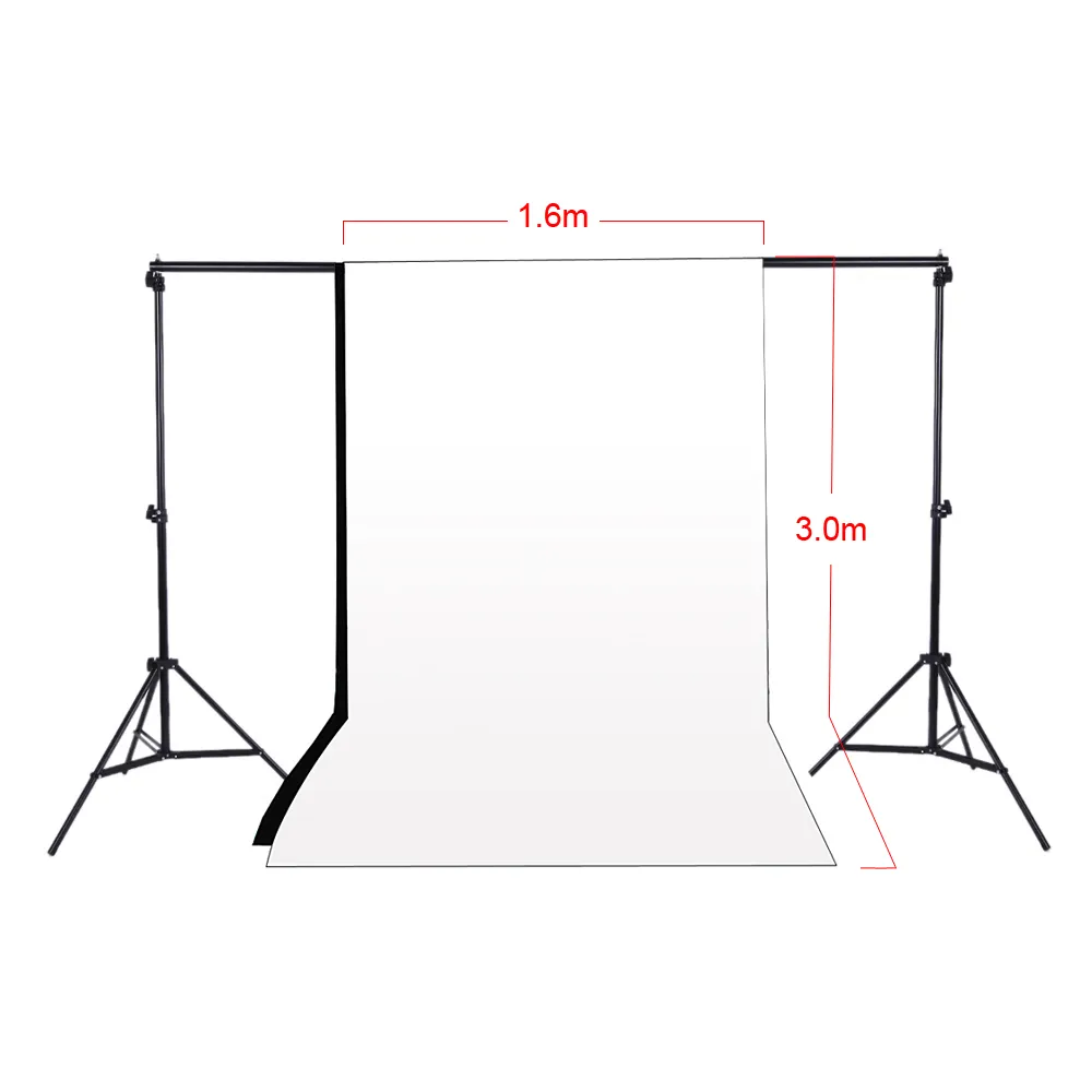 Livraison gratuite Kit d'éclairage de studio de photographie Softbox Photo Studio Équipement vidéo Toile de fond Softbox Cantilever Light Stand Ampoules Sac de transport