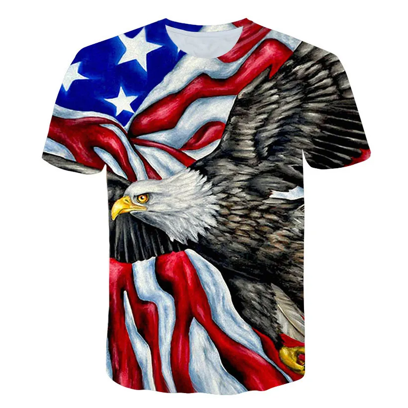 14 styles différents Lions Eagle 3D Imprimer T-shirt pour homme à manches courtes Plus Taille M-5XL Hommes Designer Vêtements de concepteur