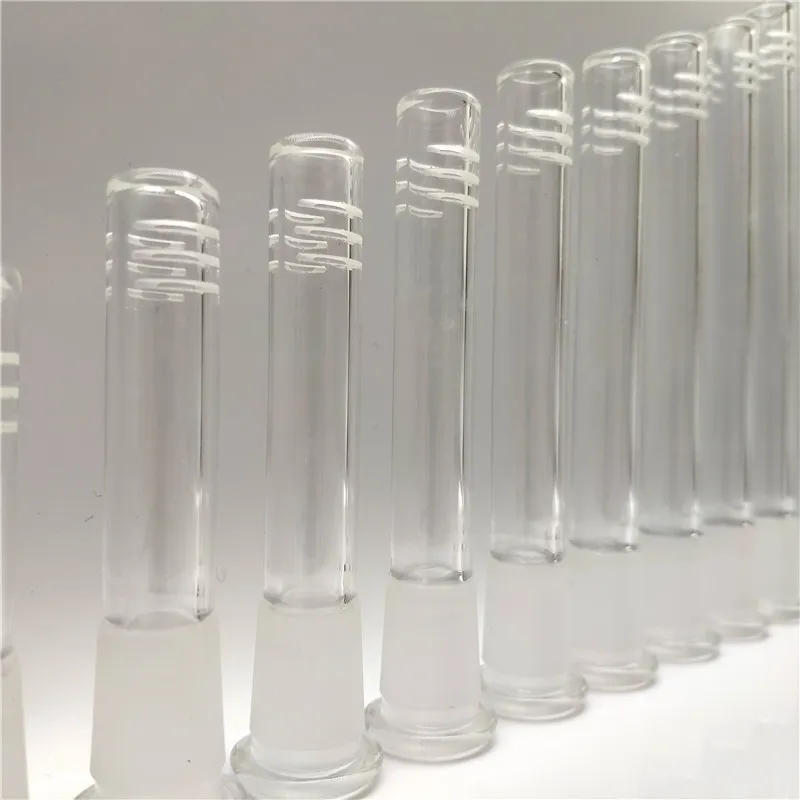New Glass downstem 14-18 fêmea Lo Pro Diffused Downstem com 6 cortes tem tamanho diferente para bongs mm