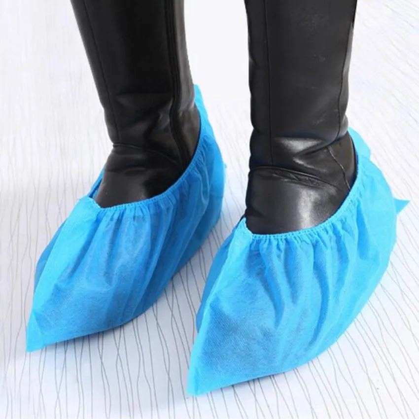 12 Lot 100st/Lot Disposable Shoe Cover Dammtät icke-halkstövel täcker icke-vävda sko täcker hushållssko omslag