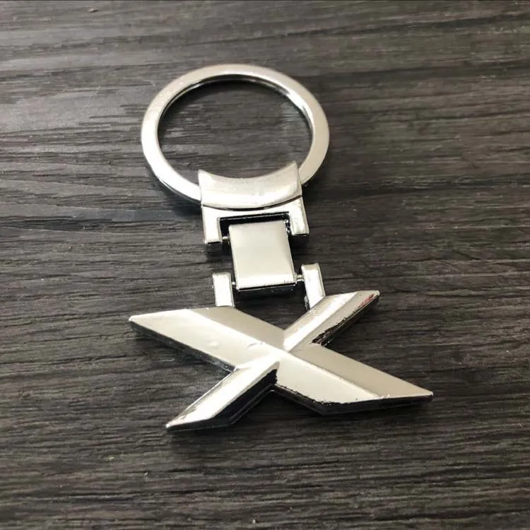 Voor BMW 1 3 5 6 7 8 XSeries X5 M5 F13 F15 E36 E39 E53 E60 SILVERMETALMETAL NUMMER Letters Key Holder Fashion Keychain6685707