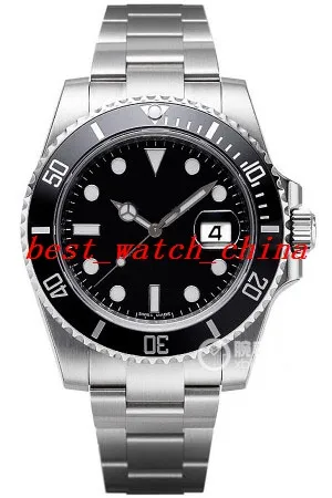 Men's Watch 40mm 116610 black disk Deluxe Quality Sapphire Automatic Watch Watches