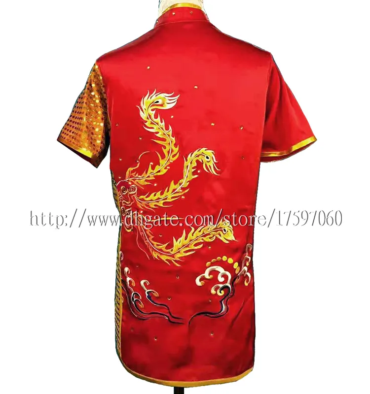 Kinesiska Wushu Uniform Kungfu -kläder Taolu outfit Martial Arts Outfit Changquan Garment Rutine Kimono For Men Women Boy Girl Chil8781211