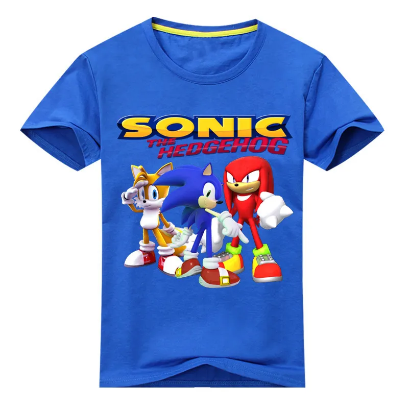 Los niños de dibujos animados 3d Sonic Game Print Camisetas Disfraz Chicos T Shirt Girls Summer T-shirt Ropa Niños Tee Tops Ropa J190427