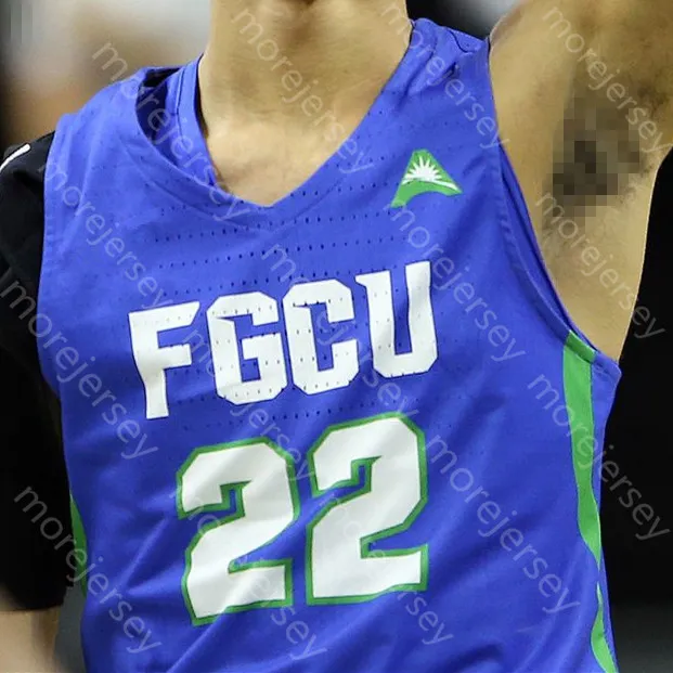 Custom Florida Gulf Coast FGCU Eagles Basketball Jersey NCAA College Caleb Catto Warren Zach 