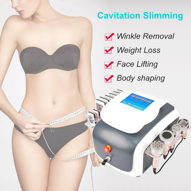 Haute qualité vide rf cavitation minceur machine lipo laser machine ultrasons cavitation visage minceur machine de perte de poids